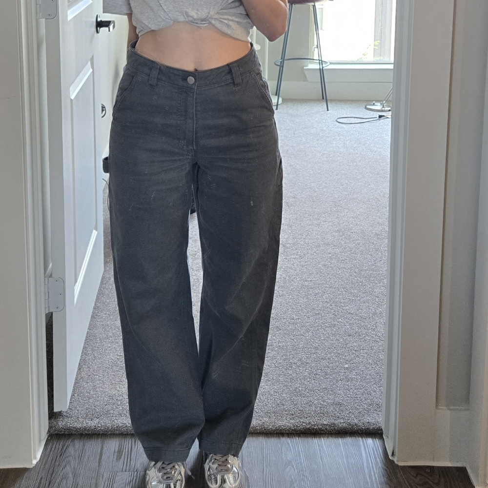 Aritzia TNA Black Straight Leg Jeans